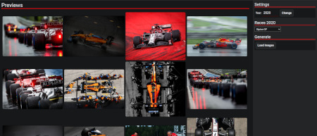 Formula 1 Thumbnail Generator Header Image